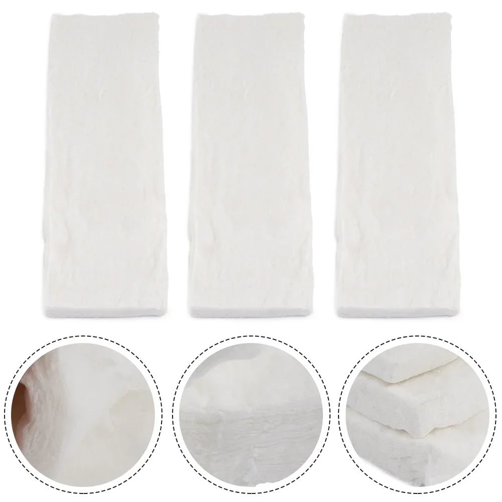 3pcs Ceramic Sponge For Fireplaces Ovens Gel Burners Household Wool Cotton 30x10x3cm Bioethanol Ceramic Sponge Accessories