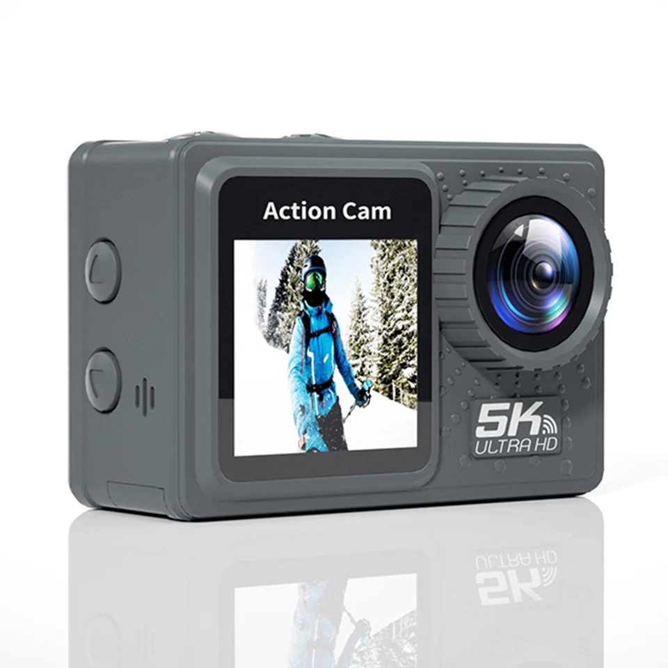 5K 4K Ultra HD Dual Screen Action Camera