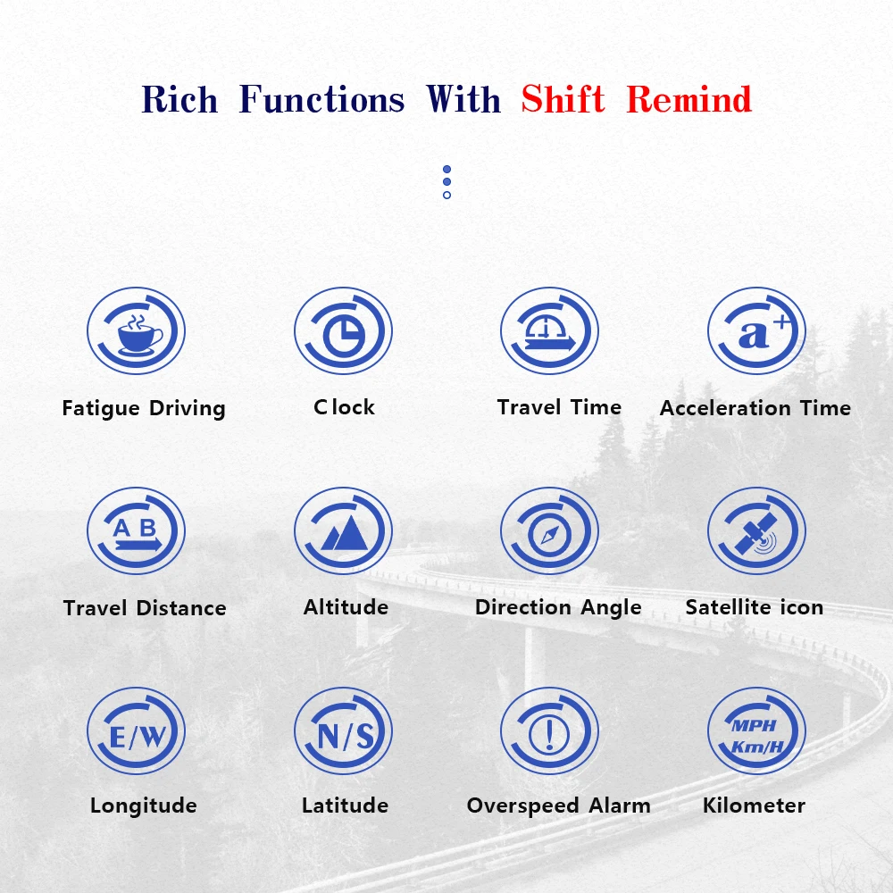 Head Up Display WiiYii V41 GPS HUD Head Up Display Car Speed Windshield Projector Auto Electronics Shift Reminder Water Temp KM/H MPH