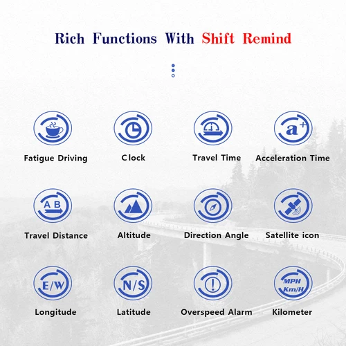 WiiYii V41 GPS HUD 헤드 업 디스플레이 자동차 속도 앞 유리 프로젝터, 자동차 전자 시프트 알림 수온 KM/H MPH 3