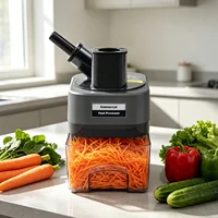 Coupe-légumes électrique 100W, hachoir et trancheuse à légumes professionnel, machine de découpe pour restaurants, hôtels, cafétérias 5