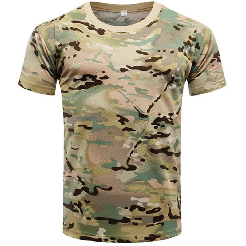 

Military Camouflage T Shirt for Men 3D Printing Jungle Desert Russian Soldier T-shirts Oversized Quick Dry Tops Short Sleeve Tee
