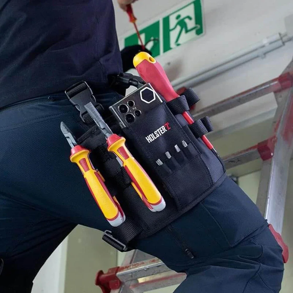 홀스터 Z 2.0 공구 파우치 수리 도구 가방 조절 가능한 허벅지 스트랩 전기 기술자 기계 도구용 소형 다용도 공구 정리 파우치