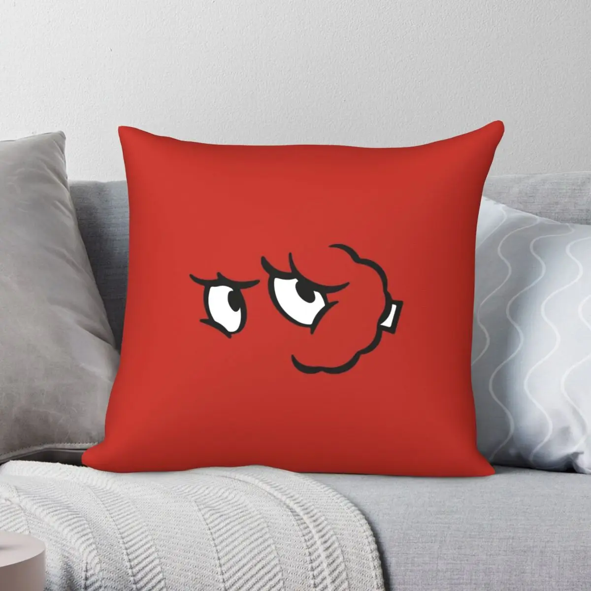 MeatwadPillowcasePolyesterLinenVelvetCreativeZipDecorBed