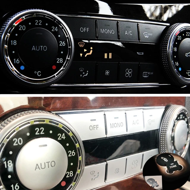Auto Mittel konsole AC Klimaanlage Knopf Aufkleber Klimaanlage A/C Knopf Abdeckung  für Mercedes Benz C Cls Glk W204 W212 - AliExpress