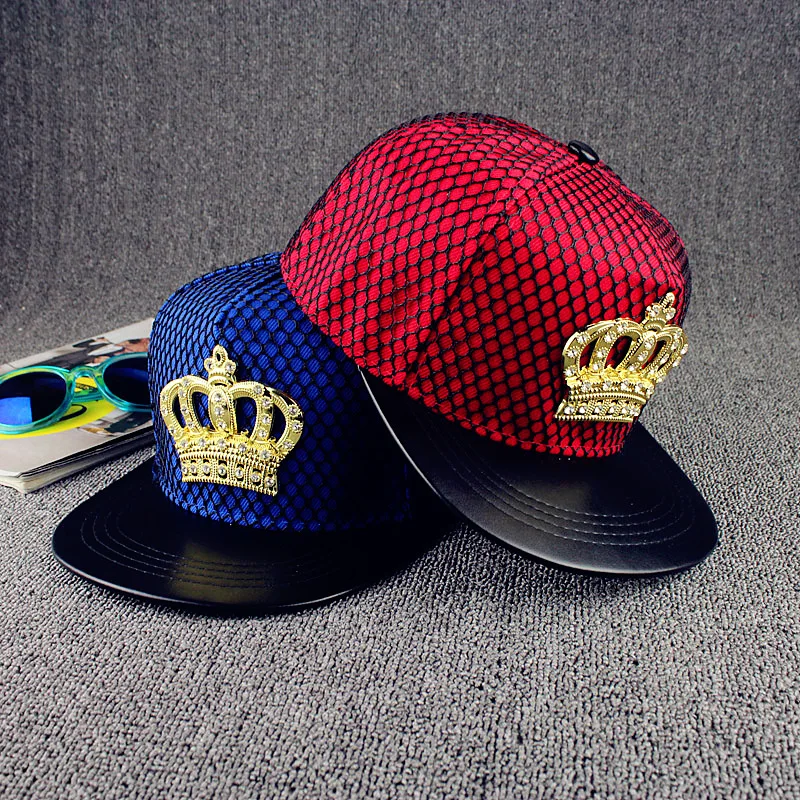 Fashion Men Women Golden Crown Snapback Has Gorras Golf Weed Camouflage Baseball Caps Crocodile Skin Hip Hop Ha Usa_voghion.com