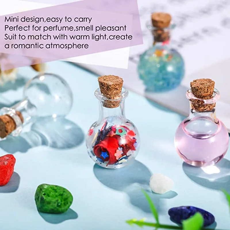10PCS Small Glass Bottles Wedding glass bottles