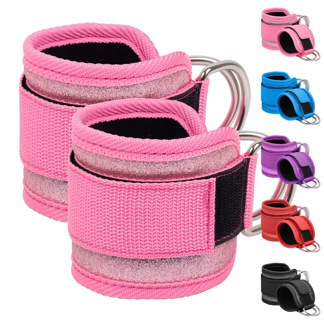 1PCS Ankle Straps Gym Anklet Pulley Ankle Strap Bodybuilding Leg Train Holder Gym Pulley Wristband HJH02