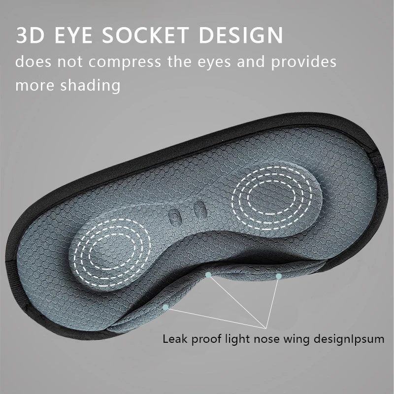 3D Eye Protection Steam Eye Mask Electric Heating Hot Intelligent Heating Sleep Shading USB Connection 4