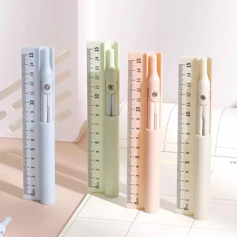 3 in 1 나침반 기하학 세트 연필로 직선 눈금자 다기능 그리기 나침반 수학 기하학 도구 한국어 편지지