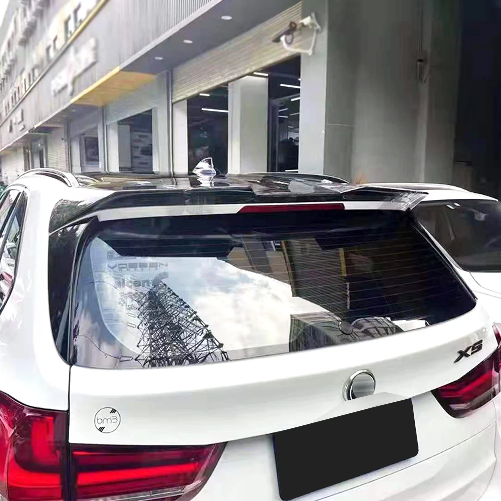 

Автомобильный задний спойлер из углеродного волокна на крышу багажника, Воздушная Фольга для BMW X5 F15 35i 35d 40e 50i 2014 15 16 17 18 19, аксессуары, комплект кузова