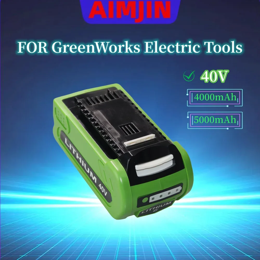 

Rechargeable Battery for Greenworks 40v G-MAX 4.0Ah 29252, 22262, 25312, 25322, 20642, 22272, 27062, 21242