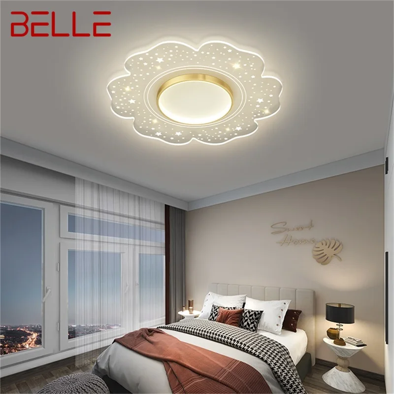 

BELLE Creative Light Ceiling Contemporary Simple Lamp Fixtures LED Home Decorative for Bed Room