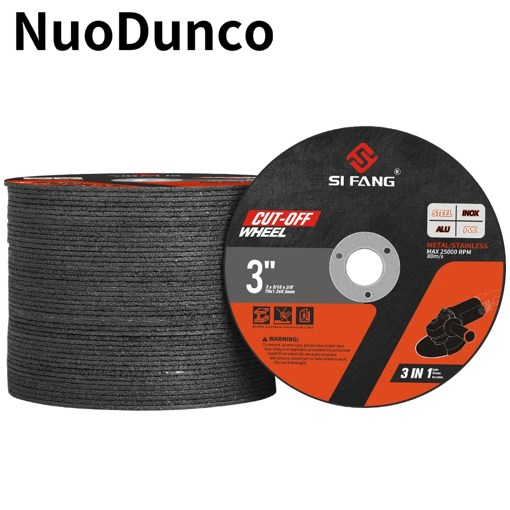 NuoDunco 75mm Mini Cutting Disc 3Inch Circular Grinding Wheel Angle Grinder Cutting Saw Blade for Metal Wood 5-50Pcs