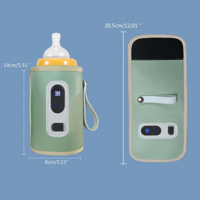 USB Milk Bottle Warmer Infant Bottle Portable Heat Keeper Formula Milk Travel Heating Sleeve for Baby Nursing Bottles 6