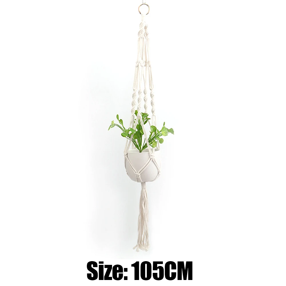 plant trough Macrame Plant Hangers Kit Mini Macrame Plant Car Rear View Mirror Accessories for Home Countyard Garden Decor indoor flower pots Flower Pots & Planters