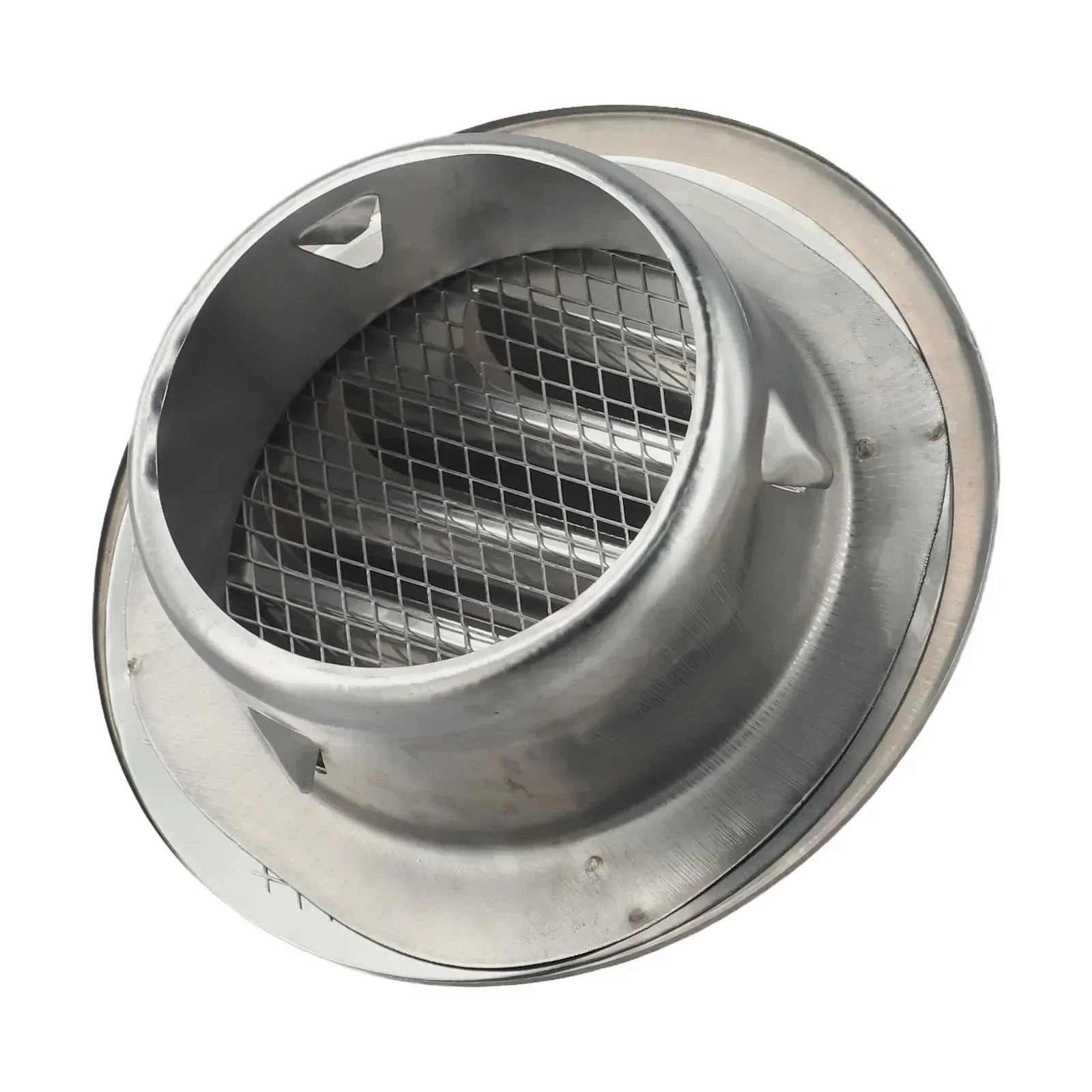 Stainless Steel Round Brushed Bull Nosed External Extractor Wall Vent Outlet Heat Transfer And Ventilation Systems