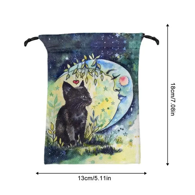 13X18Cm Mooie Patroon Tarot Kaart Opbergtas Fate Waarzeggerij Bordspellen Mini Tasje Pouch Hekserij Levert