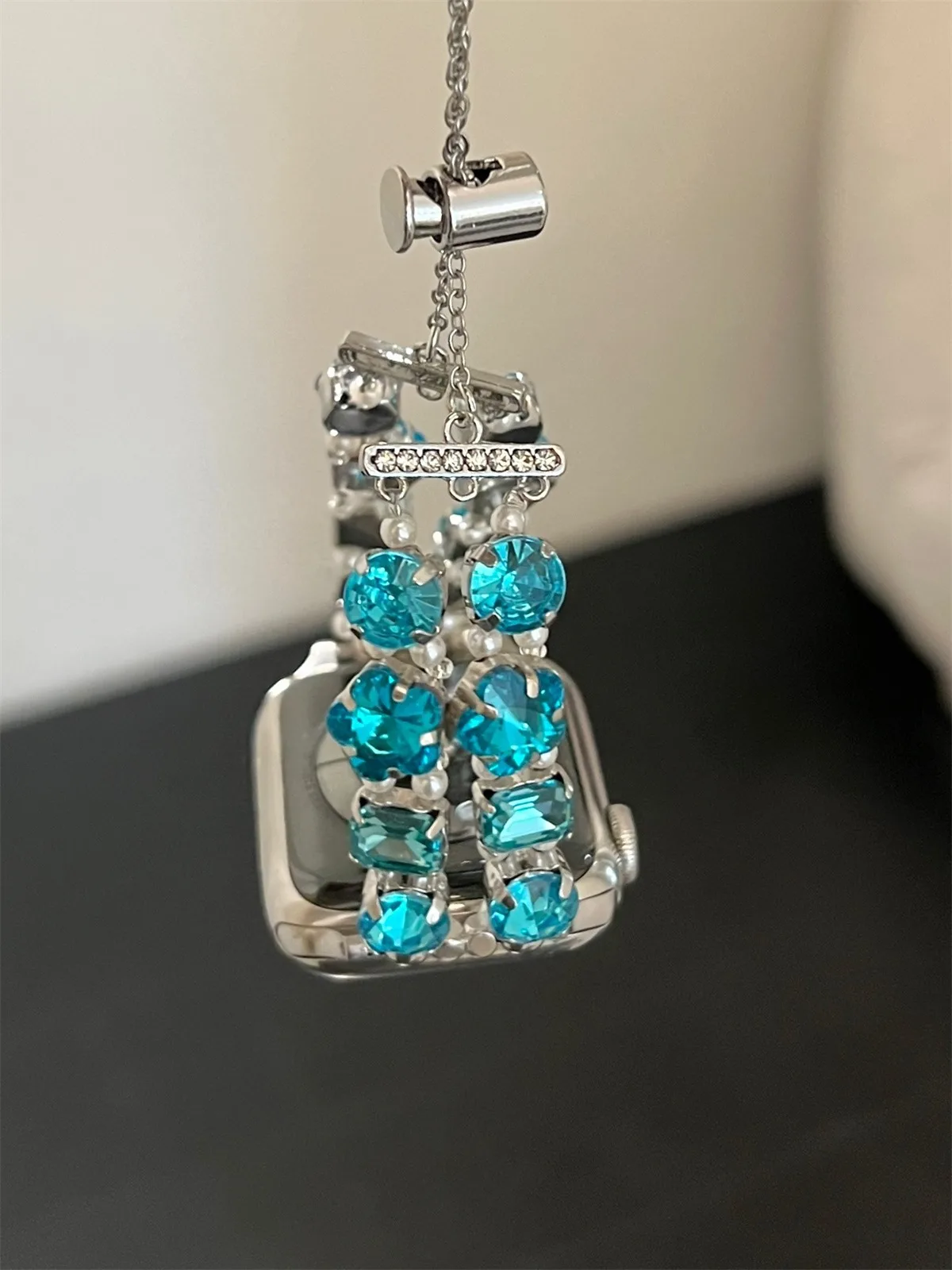 Cinturino per orologio in acciaio inossidabile per gioielli per iWatch Ultra 2 Series 10/9/8/7/6/5 Cinturino per orologio alla moda 42/44/45/46/49mm 38/40/41mm_voghion.com