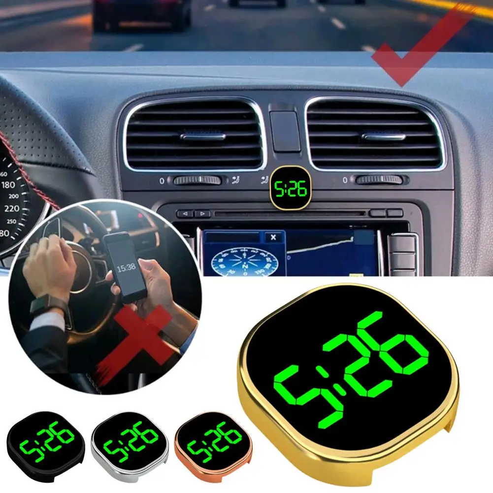 Fashionable Car LED Clock Touch-Control Dashboard Watch with LED Display Light for Fridge RV Classroom Travel Vehicle 3
