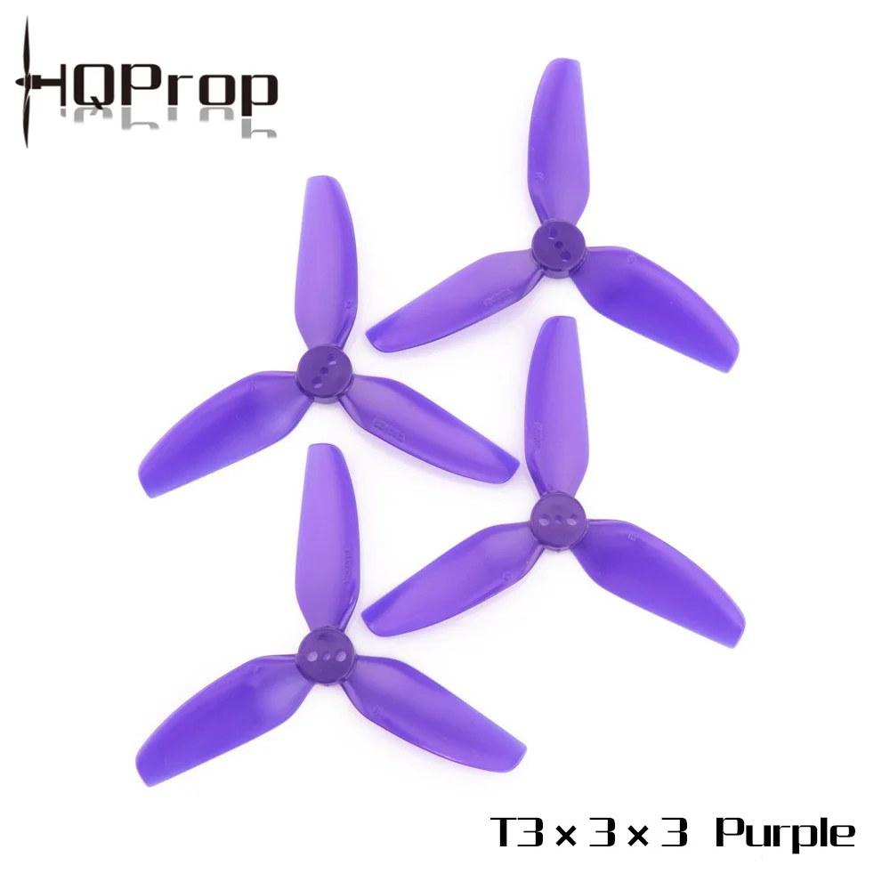 HQProp T3X3X3 3-Inch Propeller Set, Compatible with 3" FPV Drones, Triple-Blade