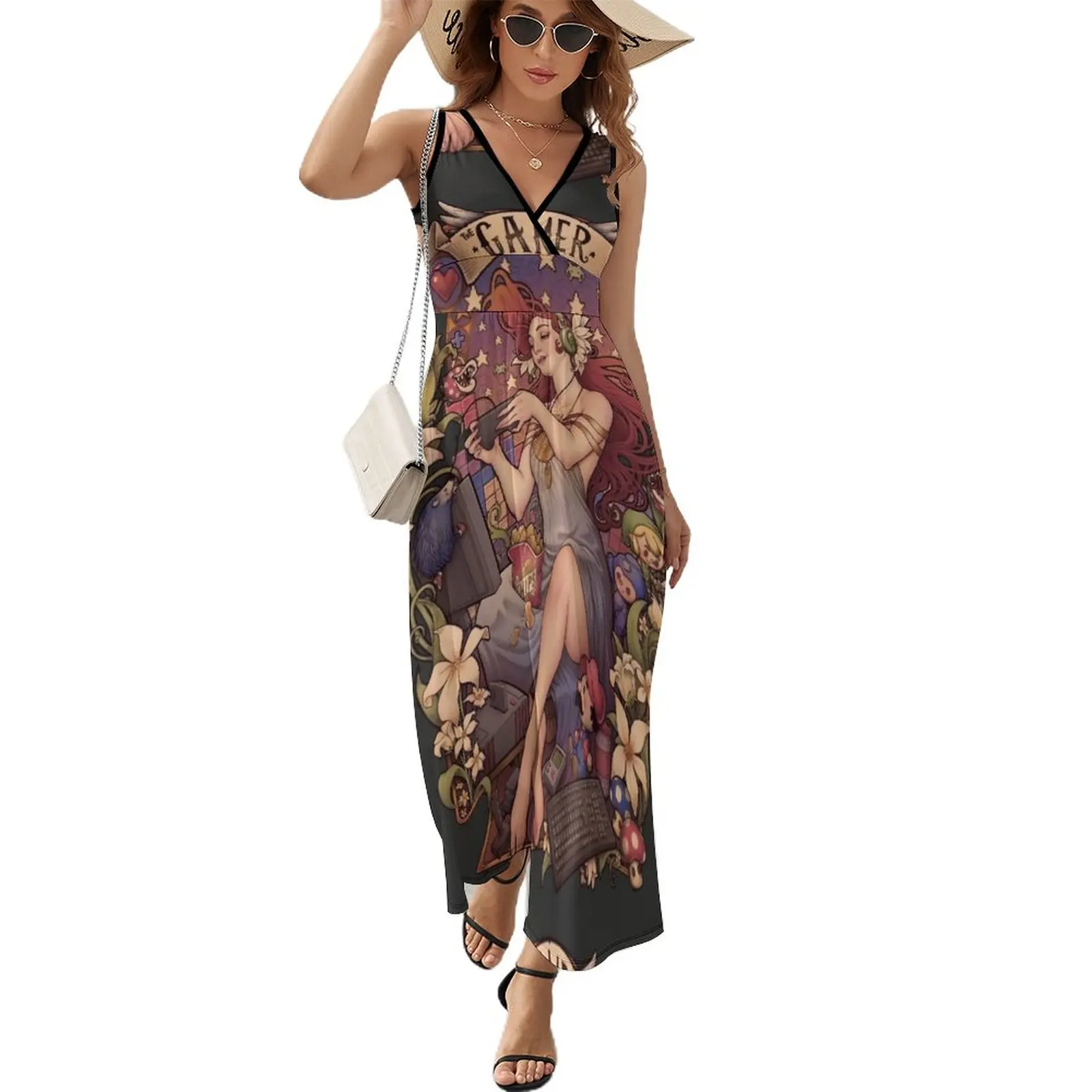 

Gamer girl Nouveau Sleeveless Dress Long dresses women's dresses luxury summer dress for women 2023 women's evening dresses