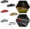 HO TT N Scale Model vehicle  Illuminated Cars with 12V LED Lights for Building Layout 6