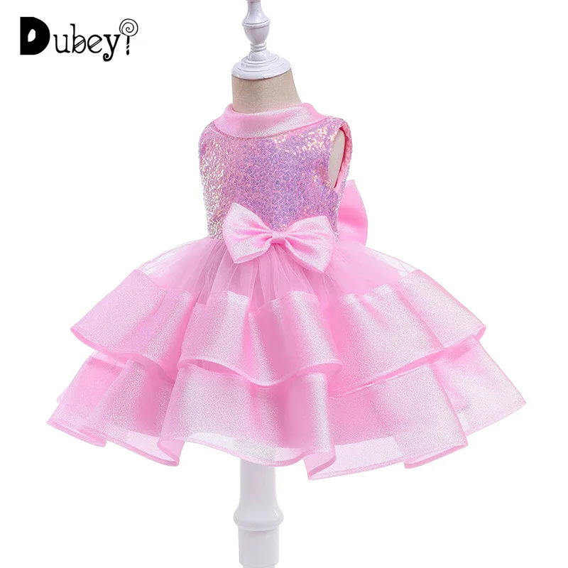 

Baby Girl Sequin Dress First Birthday Dress Toddler Girl Baptism Gown Infant Dresses One Year Old Girl Sparkly Party Dress