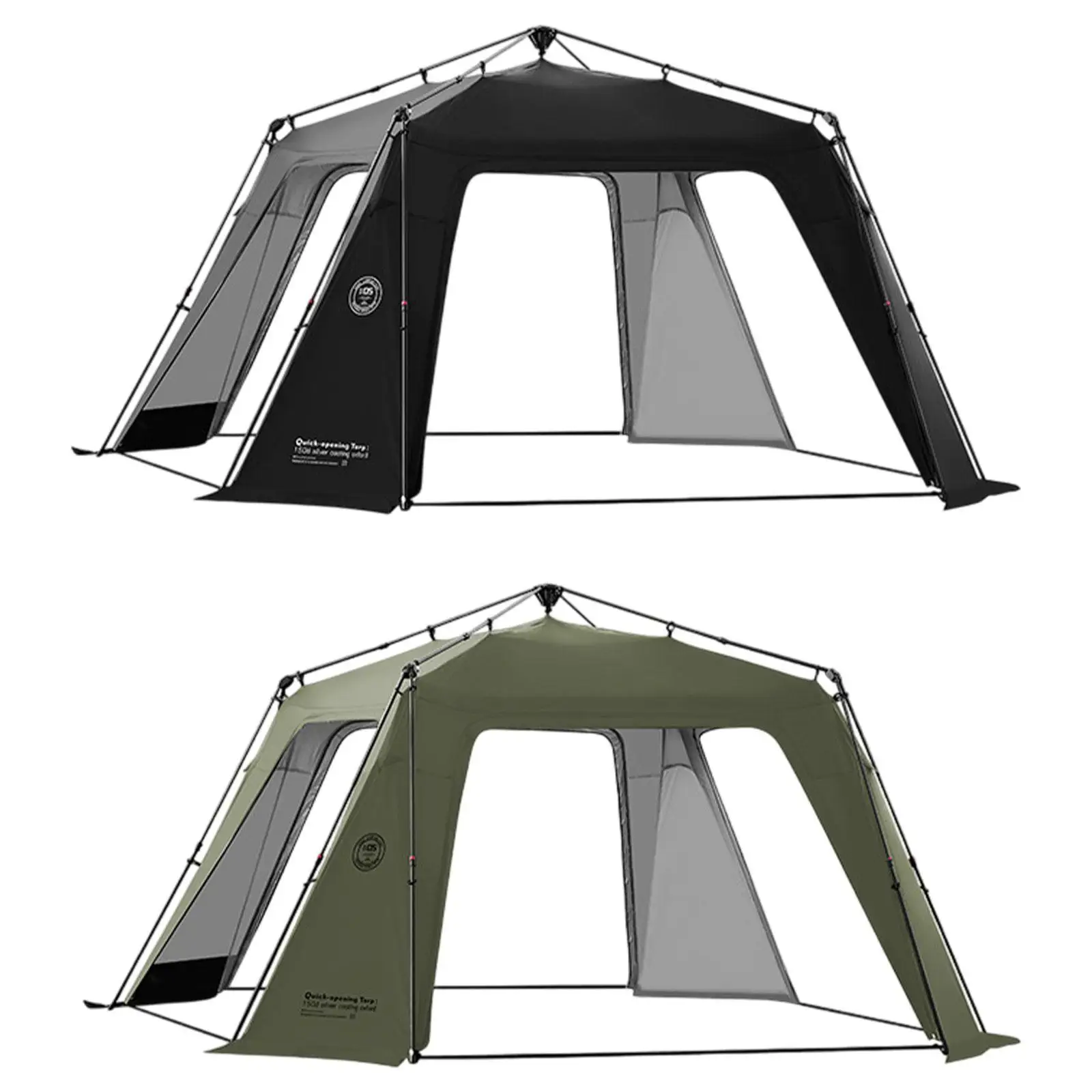 Camping Tent Family Tent 4 Sided Waterproof Rainproof Quick Assemble up Travel Tent for Family Trips Backpacking Fishing