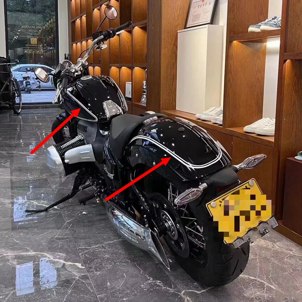 Motorcycle Fuel Tank Sticker for BMW R18-Rear Seat Decorative Decals