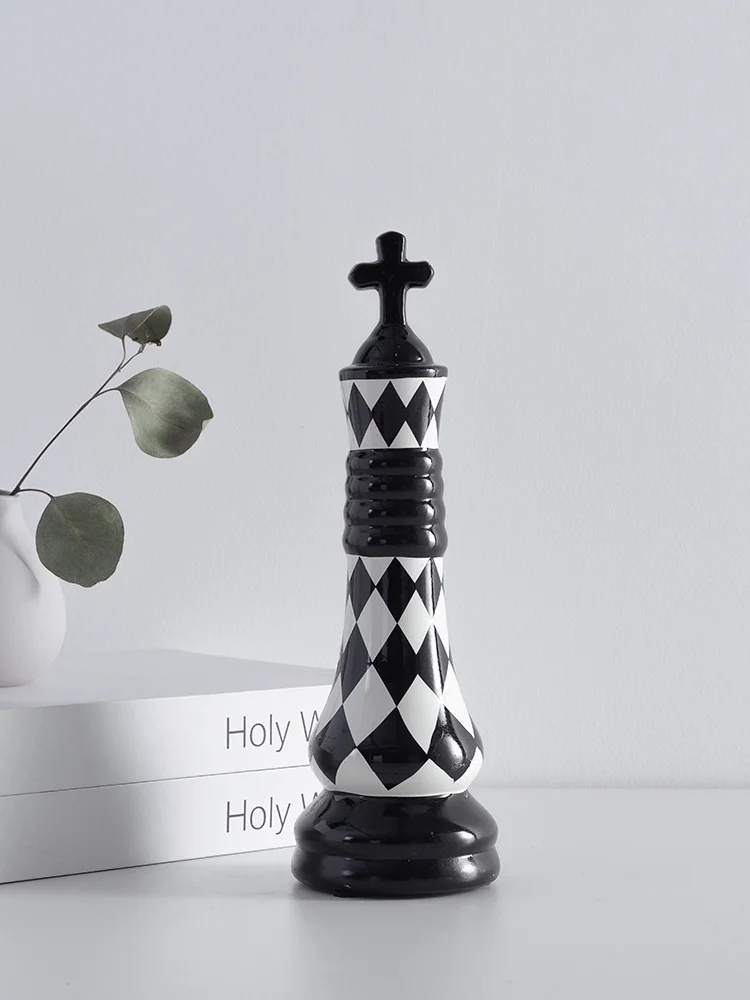 LARGE Ceramic Rook Chess Piece for Home Decor Interior Design 