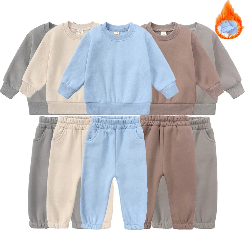 Girls’ Fleece Tracksuit 2-Piece Set 1