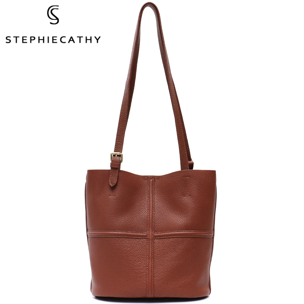 sc-women-casual-shoulder-bags-luxury-genuine-leather-fashion-plaid-pattern-bucket-high-quality-cowhide-daily-handbags-purses