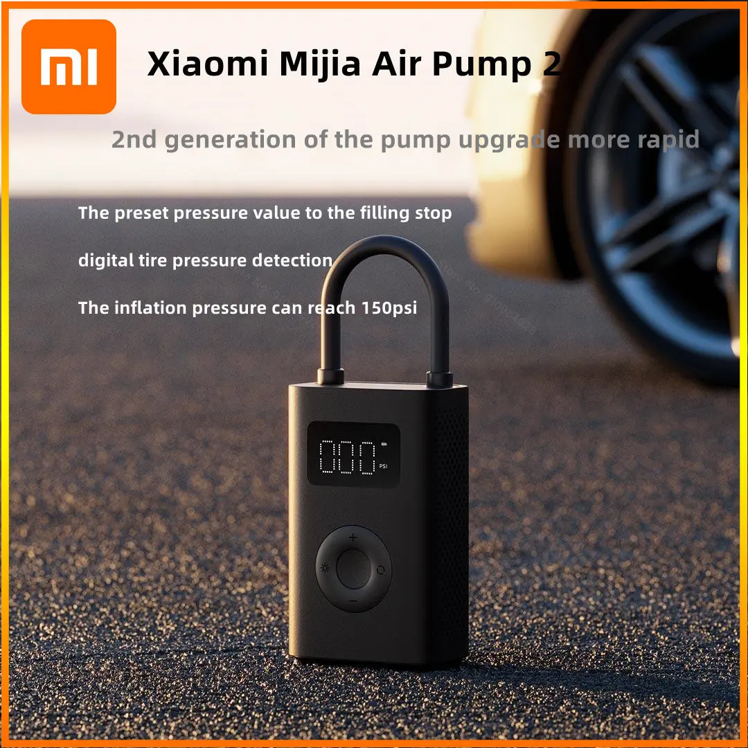 Xiaomi Upgraded Portable Electric Air Compressor 2 Air Pump For