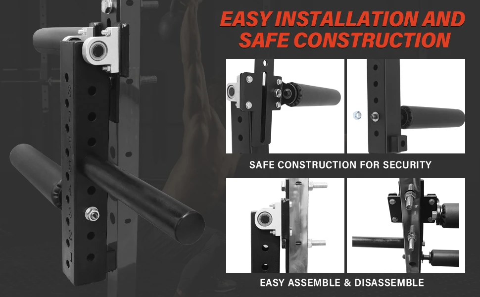 Description Picture 5 of itemPower Rack Mounted Leg Extension and Curl Machine Fit for 16mm/18mm /26mm Aperture, Seated Leg Extension Attachment for Home Gym