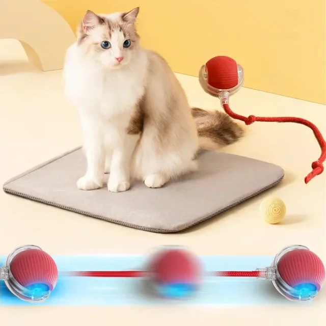 Interactive Cat Toys Ball Auto Electric Rolling Ball Toys for Cats/Kitty Pets Smart Automatic Teaser USB Rechargeable 6