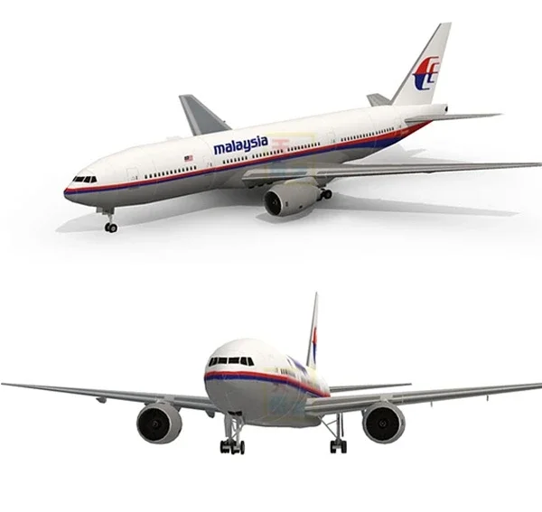3D Paper Model Malaysia Airlines MH370 Airliner Boeing Airplane DIY Handmade Toy Ornaments