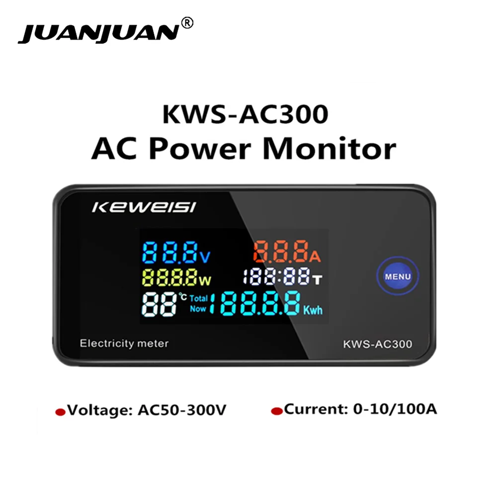 KWS AC Digital Voltmeter 50-300V 45-65Hz