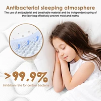 Daccormax 90*200 см одинарный матрас, карманная пружина, многозонная поддержка позвоночника, бесшумная и защита от помех — изображение 3