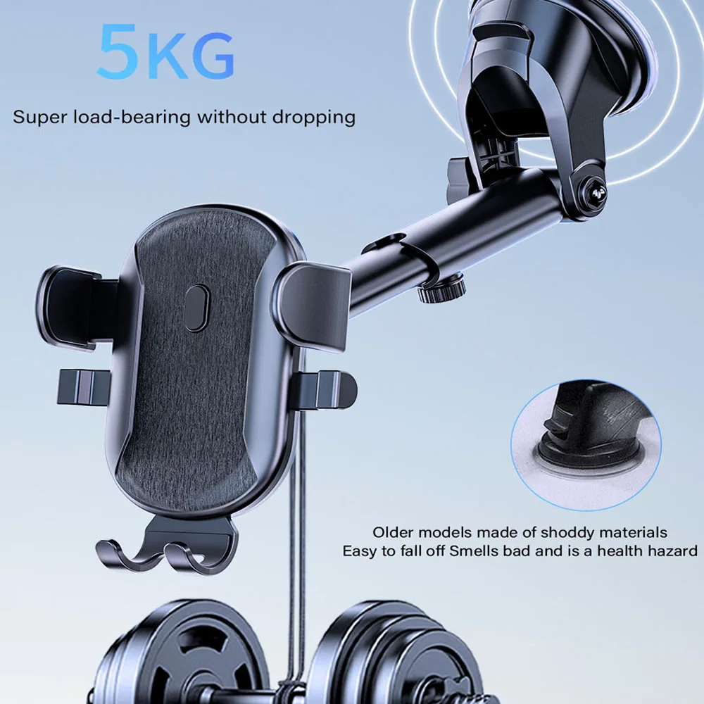 Universal Car Phone Holder for Dashboard and Windshield
