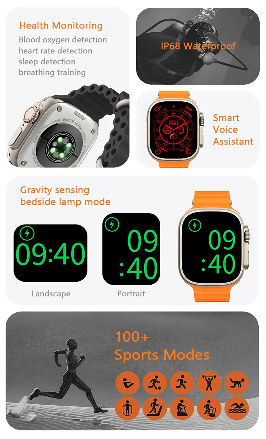 HD8 Ʈ + Ʈ ġ , 49mm 2.2 ġ HD ũ ħ NFC Ʈġ   ƮϽ ġ, ȵ̵ IOS IWO Ʈ 3