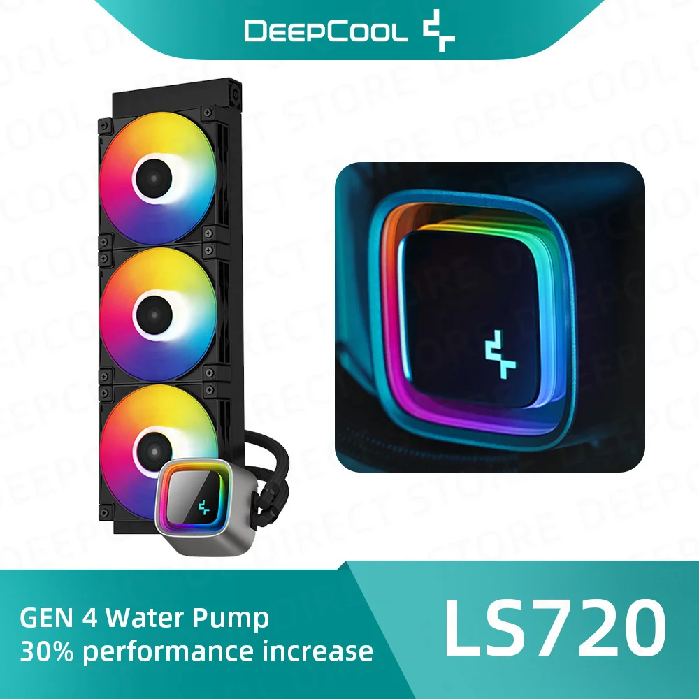 DeepCool LT720 Processeur Refroidisseur de liquide Tout-en-un 12 cm Noir