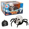 Remote Control Skull Spider Toy Infrared RC Halloween Scary Skeleton Spider Horrible Toys With Light Prank Props For Party Gifts 4