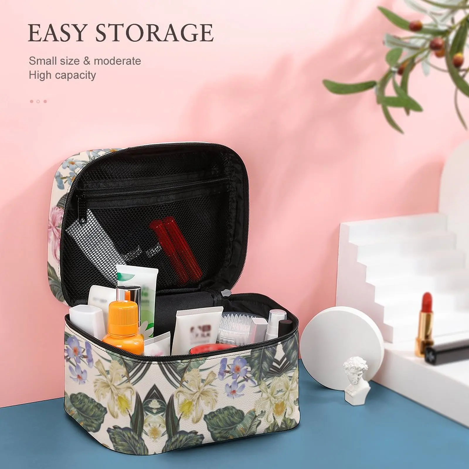 Customized Pattern Makeup Bag Outdoor Travel Makeup Bag Women Large-Capacity Cosmetic Bag Toiletries Organizer Storage Wash Bag