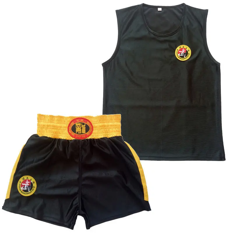 Muay Thai MMA Boxing Shorts T-Shirt Set Basketball Kickboxing Sanda Sport Jersey + Short Pants Martial Arts Vest Gym Clothing mma shorts