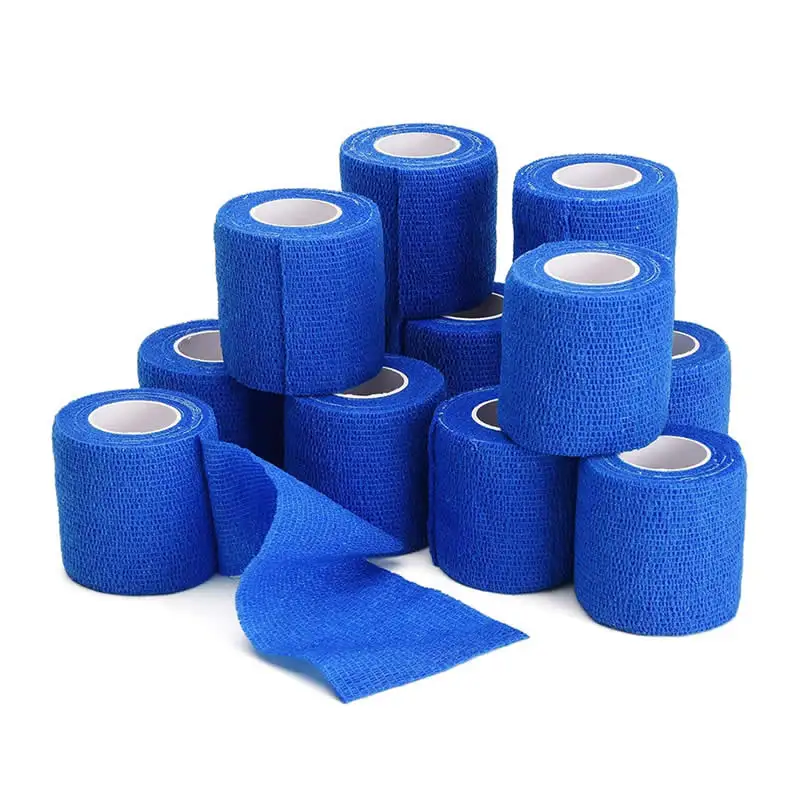 6-24 Rolls Sports Self Adhesive Bandage Vet Wraps Tape Finger Joints Athletic Protective Kit Pet Elastic Bandage 2.5-10CM