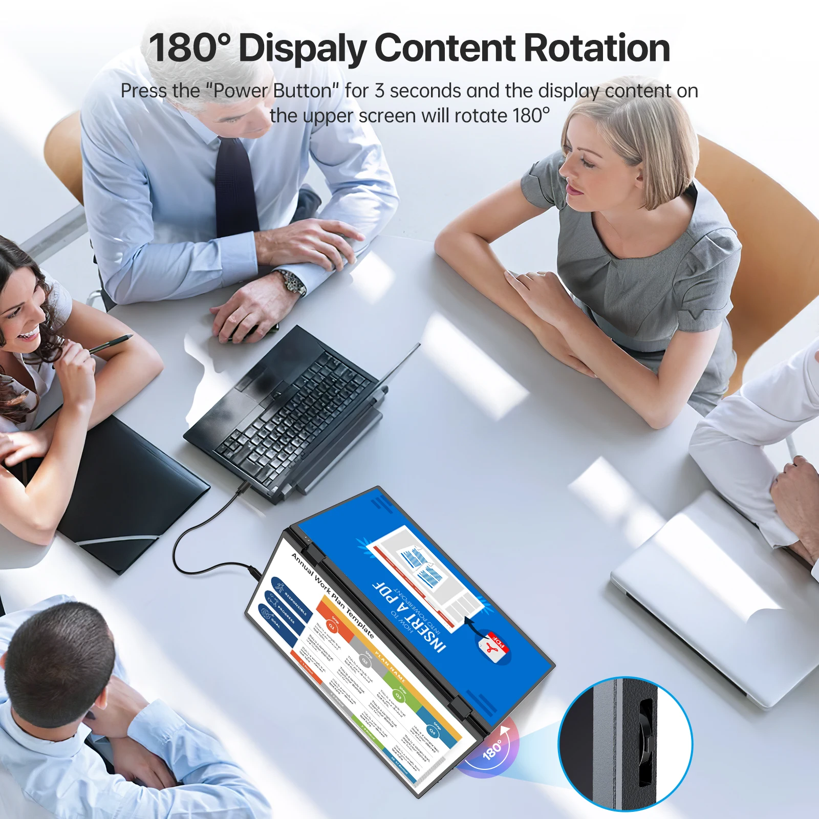 UPERFECT UStation  Delta 15.6ġ 360  ̽  ĵ尡 ִ  ޴ ÷ VESA OSD ޴ Ʈ PC Macbook Windows ӿ ÷ Ȯ
