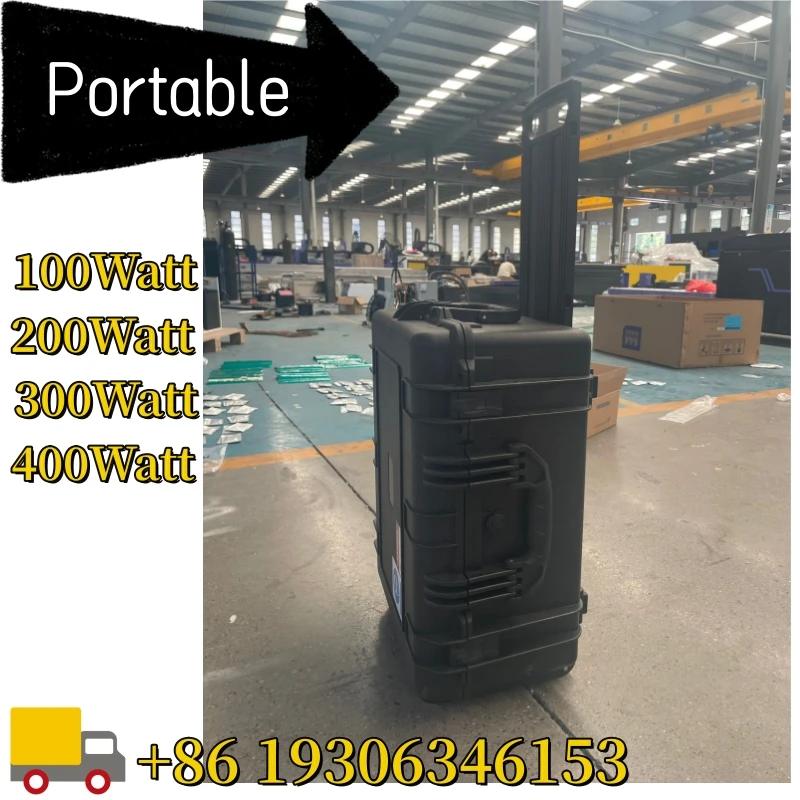 Trolley Case Mini Laser Metal Cleaning Machine Car Parts Equipment accessory Rust Oil Stains Remover 200w