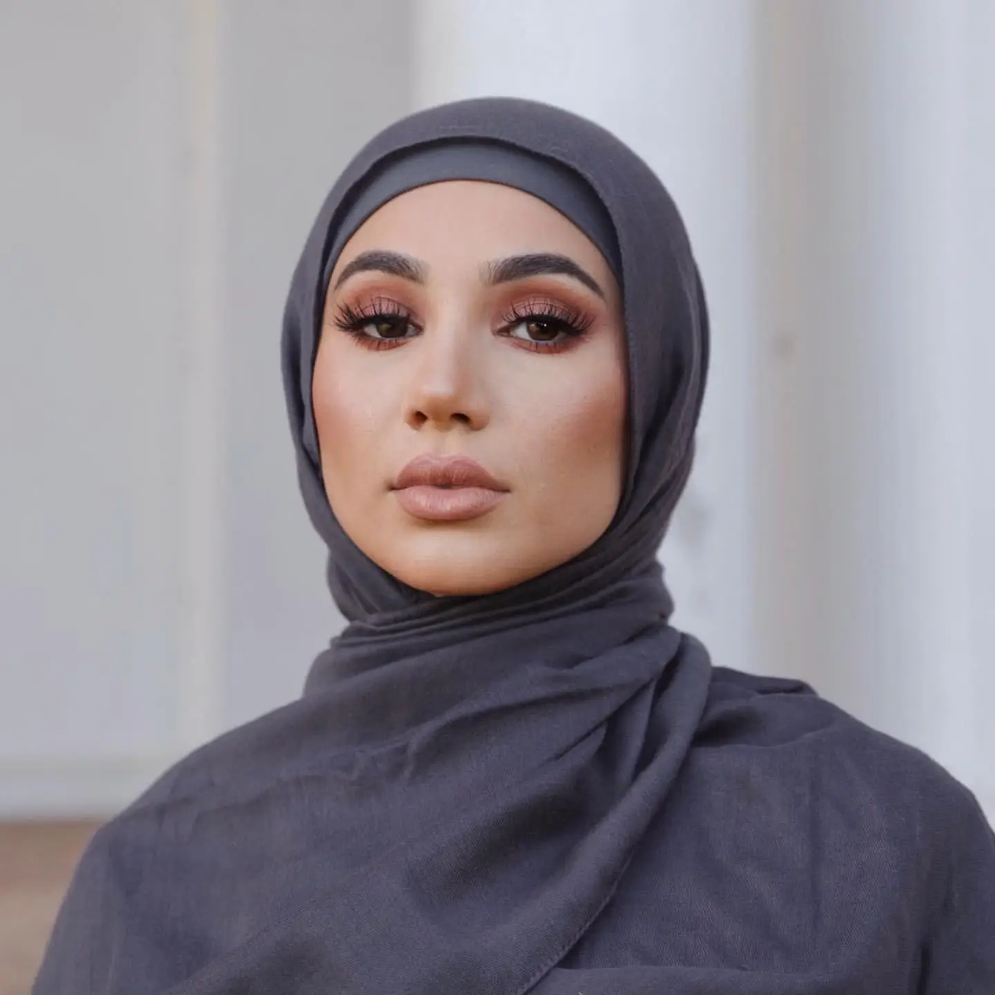Hot Selling Rayon Modal Undercap Paired With A Long Scarf For Easy Wearing Muslim Women Hijab Set 2