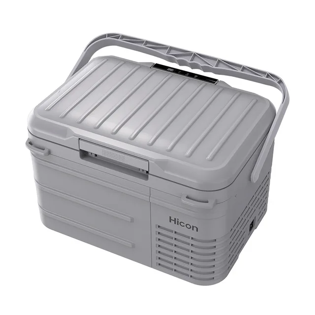 Réfrigérateur de voiture Zone de température unique -20 ℃ ~20 ℃ , Réfrigération par compresseur de grande capacité 12/24 V DC + 220 V AC 10 L, ultra silencieux 1